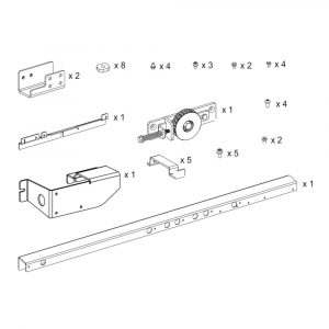 Staffe Da Usare Con Kit Sostitutivo Ks200Hd e Ks200Rg DITEC ENTREMATIC KS800BGZ