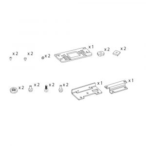 Staffe Di Fissaggio Per Blocco Cinghia - Kit 1 DITEC ENTREMATIC KSFB1LOCK
