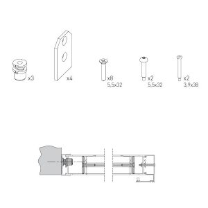 Kit Anta Fissa DITEC ENTREMATIC KAF48