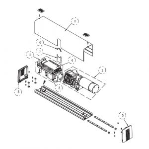 Testata Laterale Con Selettore Funzioni Per Wel DITEC ENTREMATIC 6WELTP Ricambio Originale