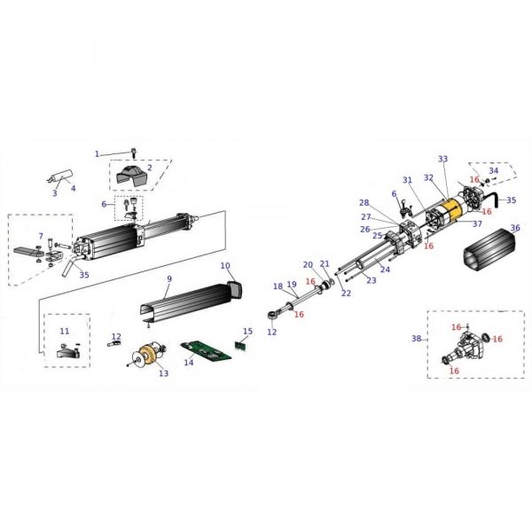 Distributore ZT44 C Rf Premontato APRIMATIC 41008/105 Ricambio Originale