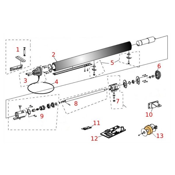 Confezione Fermi Finecorsa Raider APRIMATIC 41021/100 Ricambio Fuori Produzione