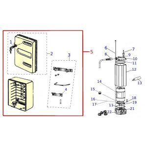 Contenitore Alluminio Per Centrale Zt70 APRIMATIC 41055/102 Ricambio Originale