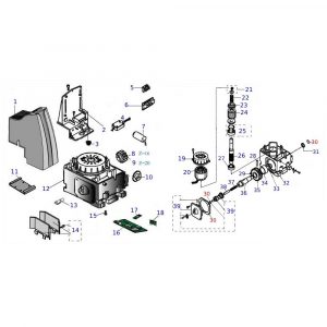 Kit Confezione Guarnizioni Per AT82 AT84 APRIMATIC 41122/106 Ricambio Originale