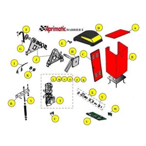 Angolare Per Molla Harrier 2Pz APRIMATIC 41514/100 Ricambio Originale