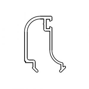 Fermavetro Arrotondato a Scatto L13 L6500 APRIMATIC 42205/011 Per Porte Automatiche
