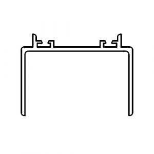 Terminale a Muro Montante L 6500 APRIMATIC 42205/012 Per Porte Automatiche