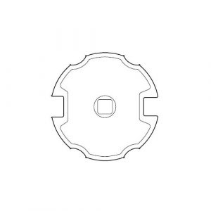 Adattatore Ogiva D. 78 mm Perno Q.10 Per Revolux Tenda Da Sole APRIMATIC 43380/059