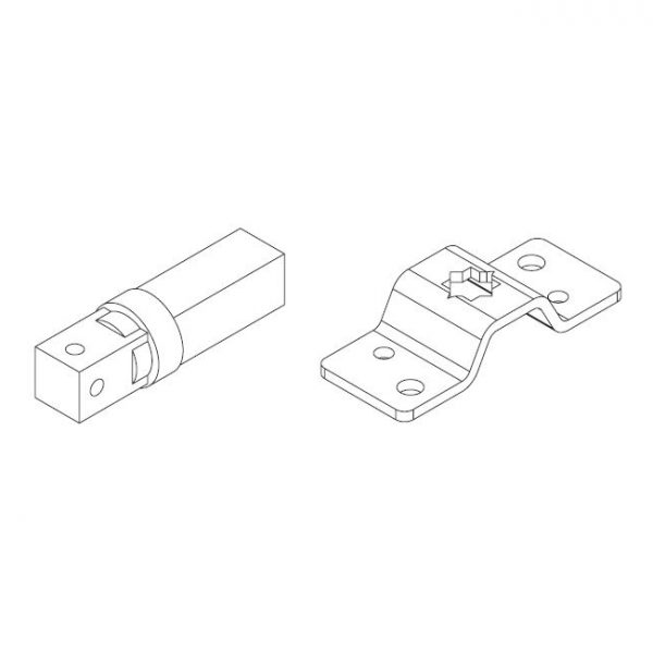 Kit Supporto Perno Quadro Per Revolux 35 APRIMATIC 43380/082