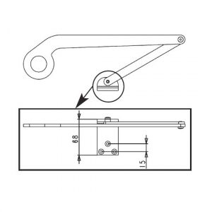 Leva a Compasso T Dx Per Automazione Buongiorno APRIMATIC 43400/056