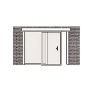1 Anta Fissa 1 Anta Scorrevole Frontale Parete 2510 x 2400 APRIMATIC 49520/096