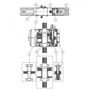Gruppo Albero Secondario Per ARC BOX DITEC ENTREMATIC 6BOXAS NC6BOXAS Ricambio