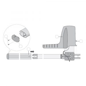 Kit Spina Di Fissaggio Anteriore e Posteriore Per Obbi DITEC ENTREMATIC 6OBS Ricambio
