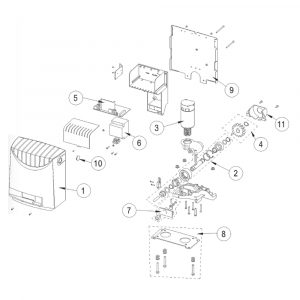 Carter Per Quadro Elettrico Per CROSS 5 7 8 DITEC ENTREMATIC 6CRCQE NC6CRCQE Ricambio