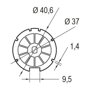 Puleggia Ogiva D43 Per Batteria GIBIDI AJWSE0021