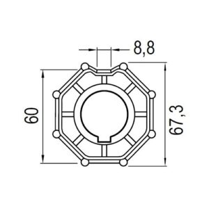 Puleggia Ogiva Decentrata D78 Mm55-59 GIBIDI AJWSE0068
