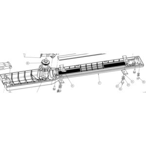 00001 Guscio Inferiore Bl240 GIBIDI P9AX50170 Ricambio Originale