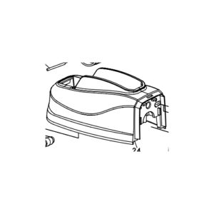 00001 Calotta Superiore Meka Bl220 Lavorata GIBIDI P9AX51261 Ricambio Originale