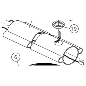 00001 Carter Corto Posteriore Operatore 12300 GIBIDI P9AX51280 Ricambio Originale
