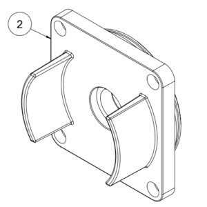 00001 Flangia Protezione Ingranaggio P6 GIBIDI P9AX53700 Ricambio Originale