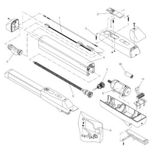 Supporto Vite Senza Fine Per Interrato Du.35 V 24V BENINCA' 9686052 Ricambio Fuori Produzione