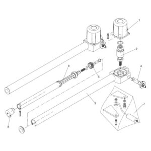Tubo Alluminio Verniciato Dx Per Du.50/V BENINCA' 9686465 Ricambio Originale
