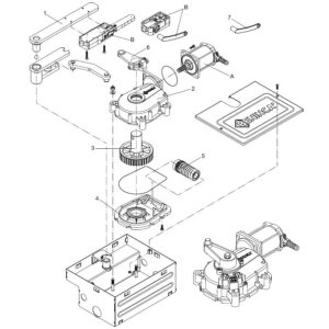 Motore Elettrico 24V Encoder Per DU.IT24NVE DUIT24NVE BENINCA' 9686646 Ricambio Originale