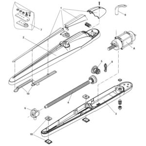 Motore Elettrico 24V BOB BOB24 BOB2124 BOB2124E BOB3024 BOB3024E BENINCA' 9686767 Ricambio