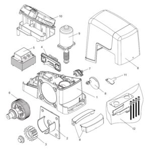 Centrale Scheda Quadro Comando Con Contenitore Per Freedom 115 BENINCA' 9688143 Ricambio Originale