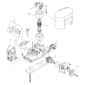 Centrale Scheda Quadro Comando Cp.Ms5 Con Box Per Ms4 BENINCA' 9688277 Ricambio Originale