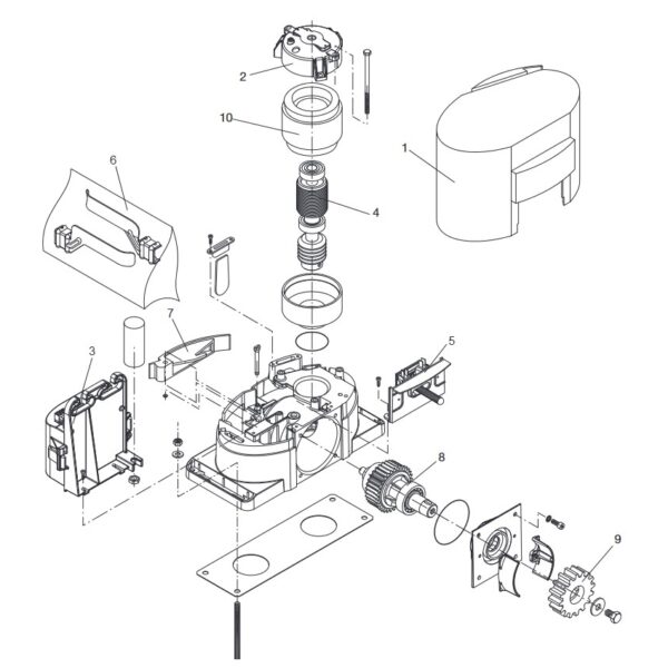 Centrale Scheda Quadro Comando Cp.Ms5-6B Core Per Ms5 BENINCA' 9688296 Ricambio Originale