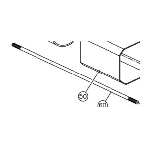 00004 Tirante M6X302 Per E.51 10.9 GIBIDI P9AV1320G Ricambio Originale