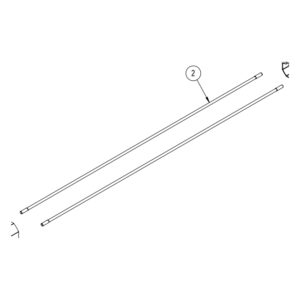 00002 Tirante M5X585 Inox GIBIDI P9AV1328G Ricambio Originale