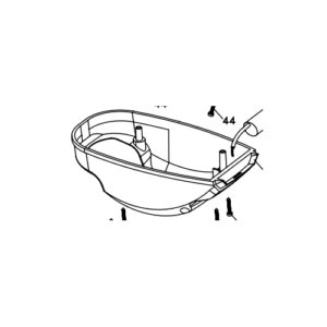00002 Calotta Inferiore Meka Bl220 GIBIDI P9AX91570 Ricambio Originale