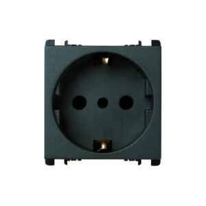 Presa It P30 2P+T 16A 250V 2 Moduli Antracite URMET 10309/2