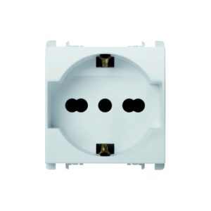 Presa Eu P11-17 2P+T 16A 250V Bianco URMET 10310/2.B