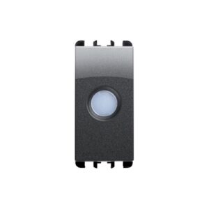 Diffusore Trasparente, 1 Modulo, Nea, Acciaio Scuro URMET 10280AC