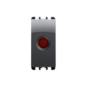 Diffusore Rosso, 1 Modulo, Nea, Acciaio Scuro URMET 10282AC