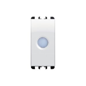 Diffusore Trasparente Con Led Bicolore 230Vac, 1 Modulo, Nea, Bianco Ghiaccio URMET 10284BG