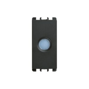 Diffusore Trasparente Con Led Bicolore 12/24Vac, 1 Modulo, Nea, Antracite URMET 10285