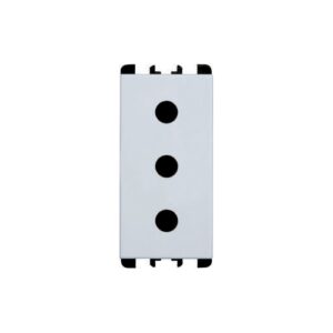 Presa P17, 1 Modulo, 2P+T 16A-250V, Nea, Bianco URMET 10302.B