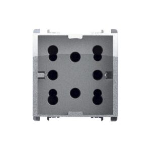 Presa Multy P40, 2 Moduli, Due Prese Bipasso P11-P17 E Una Presa Schuko, Nea, Alluminio URMET 10311/2AL