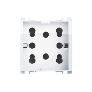 Presa Multy P40 2 Moduli, Due Prese Bipasso P11-P17 E Una Presa Schuko Nea, Bianco Ghiaccio URMET 10311/2BG