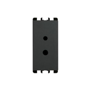 Presa Per Circuiti Ausiliari Bt Polarizzata, 1 Modulo, 2P 6A-24V (10A-48V), Nea, Antracite URMET 10325