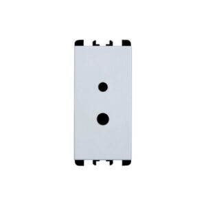 Presa Per Circuiti Ausiliari Bt Polarizzata, 1 Modulo, 2P 6A-24V (10A-48V), Nea, Bianco URMET 10325.B