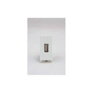 Unità Di Alimentazione Con Una Uscita Usb, 1 Modulo, 5V 2.1A, 100-230V, Nea, Bianco URMET 10330.B