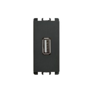 Unità Di Alimentazione Con Una Uscita Usb, 1 Modulo, 5V 2.1A, 100-230V, Nea, Antracite URMET 10330