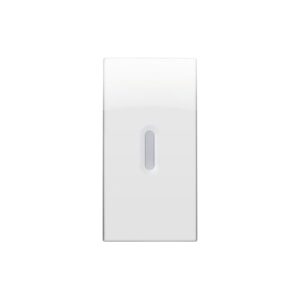 Copritasto Illuminabile Per Interruttore 1P, Deviatore 1P, Pulsante 1P, 2 Moduli, Nea, Acciaio Scuro URMET 10362/2AC