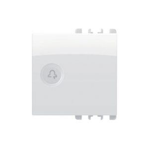 Copritasto Illuminabile Simbolo "Campanello", 1 Modulo, Nea, Bianco Ghiaccio URMET 10363BG