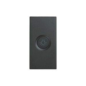 Copritasto Illuminabile Simbolo "Luce", 1 Modulo, Nea, Antracite URMET 10364